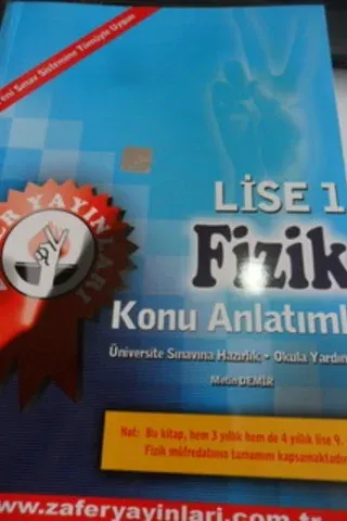 Lise 1 Fizik Konu Anlatımlı