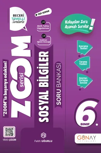 6. Sınıf Zoom Serisi Sosyal  Bilgiler Soru Bankası