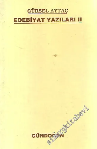 Edebiyat Yazıları 2 -        1991