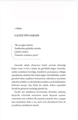 Gazze Bir Çocuğun Direnişi
