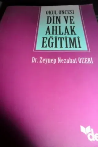 Okul Öncesi Din Ve Ahlak Eğitimi