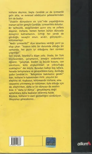 Candide ya da İyimserlik Voltaire ALKIM YAYINEVİ %50 indirimli