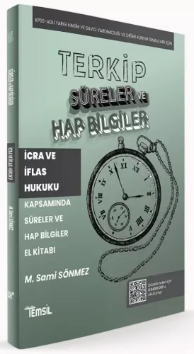TERKİP İcra ve İflas Hukuku Süreler ve Hap Bilgiler El Kitabı