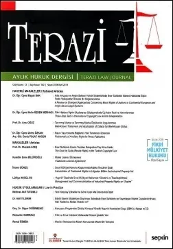 Terazi Aylık Hukuk Dergisi Yıl: 13 Sayı: 141, Nisan 2018