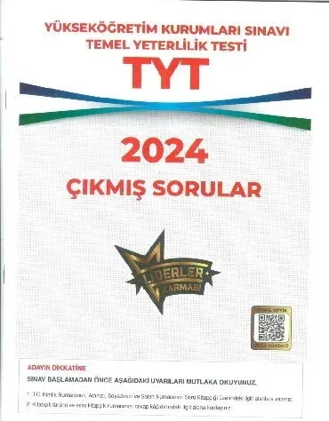 YKS TYT ÇIKMIŞ SORULAR 2024