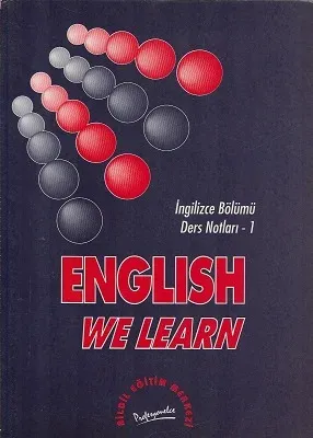English We Learn İngilizce Bölümü Ders Notları - 1