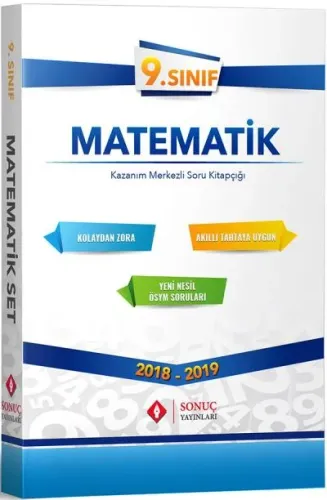 Sonuç 9. Sınıf Matematik Modüler Set 2018-2019