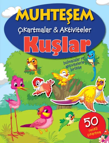Muhteşem Çıkartmalar Aktiviteler Kuşlar