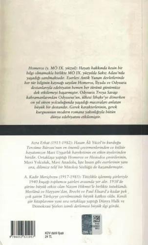 Odysseia Azra Erhat-A.Kadir Türkiye İş Bankası Kültür Yayınları %41 in