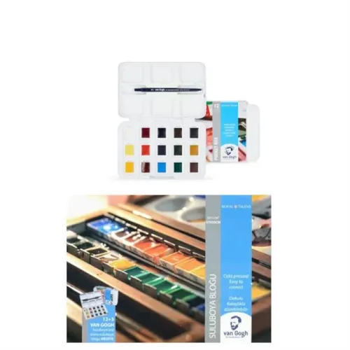 Van Gogh Suluboya 12+3 SET (PLASTİK KUTU)
