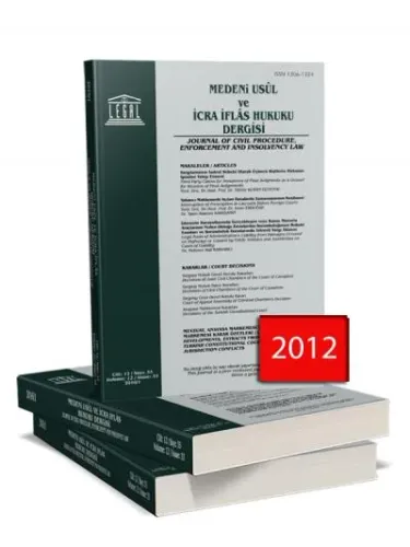 Legal Medeni Usul ve İcra İflas Hukuku Dergisi ( 2012 Yılı Aboneliği ) ( 3 Sayı )