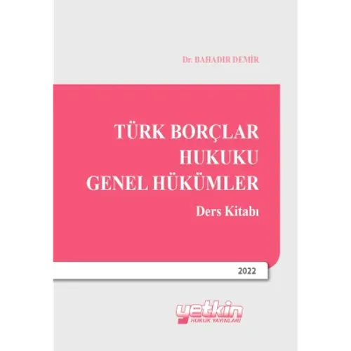Türk Borçlar Hukuku Genel Hükümler
