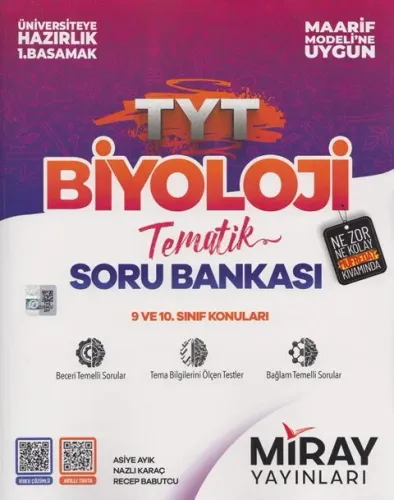 Miray TYT Biyoloji Maarif Model Tematik Soru Bankası