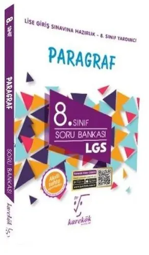 Karekök Yayınları 8. Sınıf LGS Paragraf Soru Bankası Karekök
