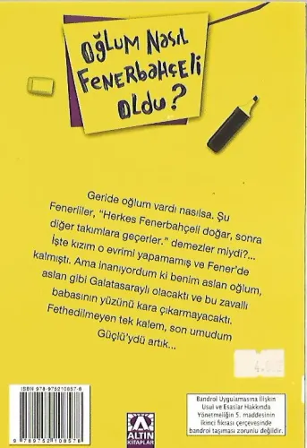Oğlum Nasıl Fenerbahçeli Oldu? Canan Tan Altın Kitaplar %52 indirimli