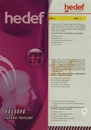 YGS-LYS Felsefe Yaprak Testleri