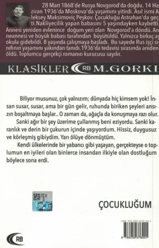 Çocukluğum M.Gorki Mavi'nin Not Defteri %61 indirimli