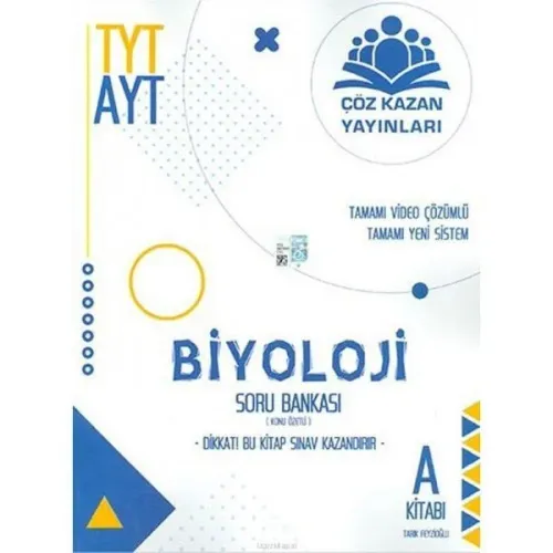 Çöz Kazan Yayınları TYT AYT Biyoloji Konu Özetli Soru Bankası A Kitabı Çöz Kazan