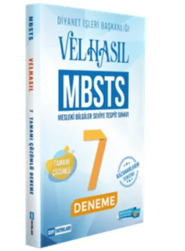Velhasıl Mesleki Bilgiler Seviye Tespit Sınavı Tamamı Çözümlü 7 Deneme
