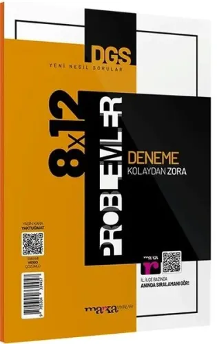 DGS Yeni Nesil 8x12 Tamamı Video Çözümlü Problemler Deneme Marka Yayınları