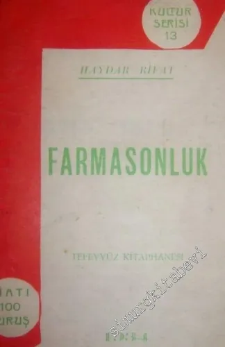 MASONİK: Farmasonluk -        1934