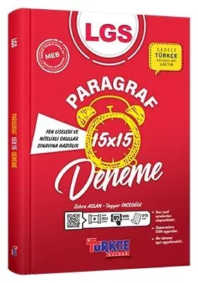 Türkçe Kulubü 8. Sınıf Paragraf 15x15 Deneme