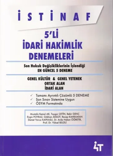 5'li İdari Hakimlik Denemeleri