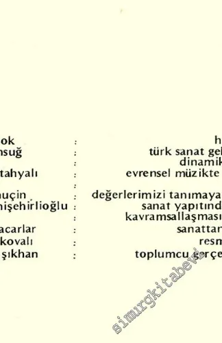 Türk Resminde Değişme ve Yenileşme -        1983