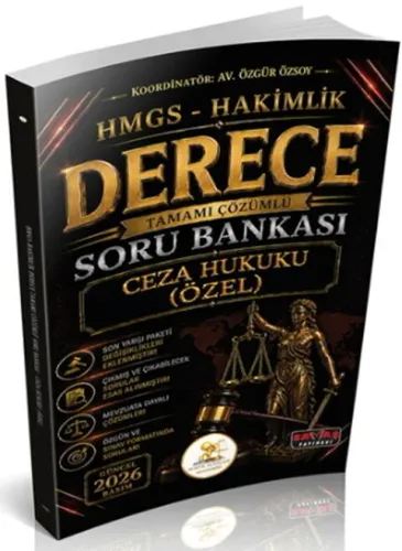 Savaş Yayınları 2026 HUKAL HMGS-Hakimlik Derece Ceza Hukuku Özel Hüküm
