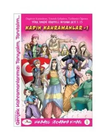 Kadın Kahramanlar 1 Boyama Kitabı