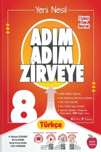 Newton 8. Sınıf Adım Adım Zirveye Türkçe Soru Bankası