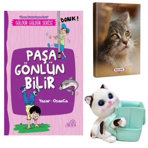 Paşa Gönlün Bilir - Mini Kedi Planlama Defteri ve Sevimli Kedi Kalemlik