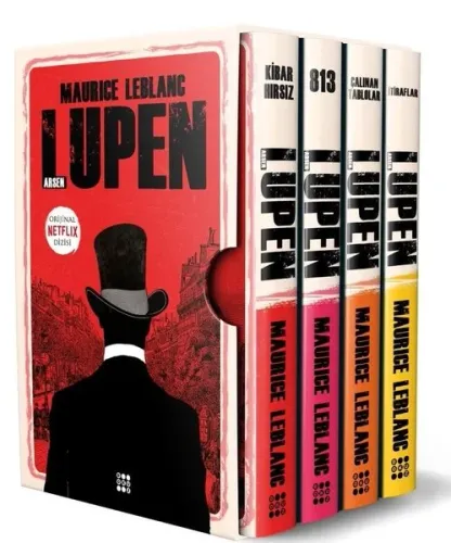 Arsen Lüpen Kutulu Kırmızı Set - 4 Kitap Takım