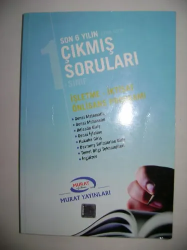 Son 6 Yılın Çıkmış Soruları 1. Sınıf İşletme - İktisat Önlisans Programı