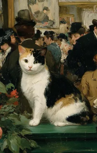 Nesin Defter Çizgili - Manet Tarzında