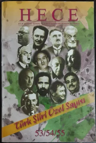 Hece Dergisi Türk Şiiri Özel Sayısı 53- 54- 55 Mayıs/Haziran/Temmuz 2001