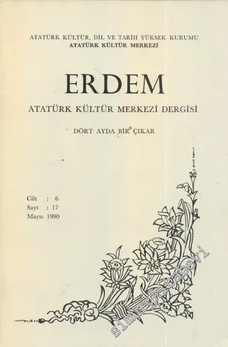 Erdem Dergisi - Sayı 17, Cilt 5,  Mayıs 1990  6