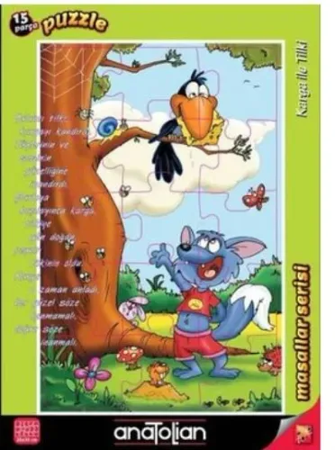 Anatolian Puzzle 15 Parça Karga ile Tilki 7450