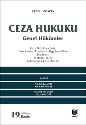 Ceza Hukuku Genel Hükümler Ciltli