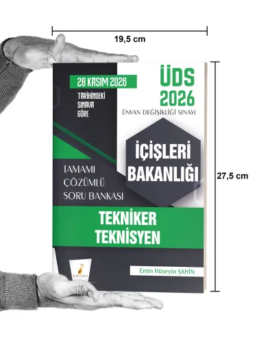 ÜDS 2026 İçişleri Bakanlığı Tekniker ve Teknisyen Tamamı Çözümlü Soru ÜDS 2026 İçişleri Bakanlığı Tekniker ve Teknisyen Tamamı Çözümlü Soru