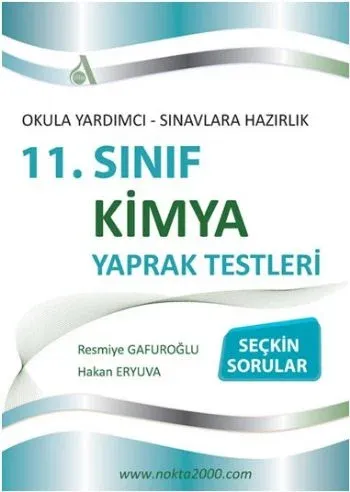Altın Nokta 11. Sınıf Kimya Yaprak Test R.Gafuroğlu - H.Eryuva Altın Nokta 11. Sınıf Kimya Yaprak Test R.Gafuroğlu - H.Eryuva