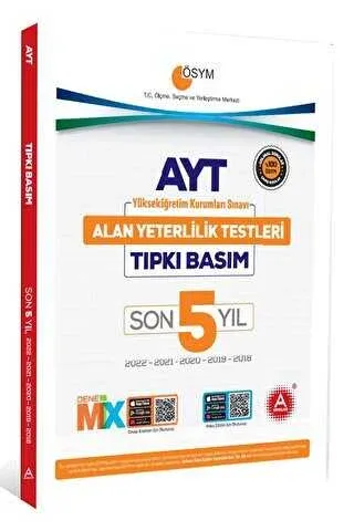A Yayınları AYT Son 5 Yıl Tıpkı Basım Seti Deneme