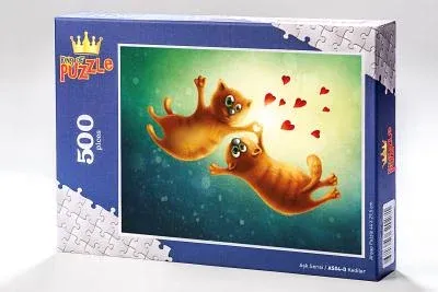 Aşk Serisi - Kediler 500 Parça Puzzle