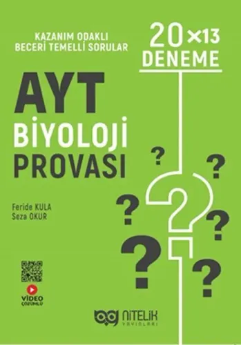 Nitelik Yayınları AYT Biyoloji Provası 20x13 Deneme