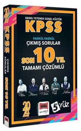 Yargı KPSS 5Yüz GY GK Çözümlü Fasikül Fasikül Çıkmış Sorular Son 10 Yıl