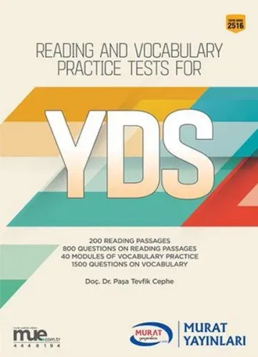 Murat Yayınları Reading and Vocabulary Practice Test For YDS