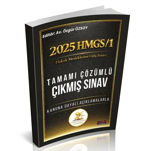 2025 HMGS/1 Sınavı HUKAL Tamamı Çözümlü Çıkmış Sınav Soruları