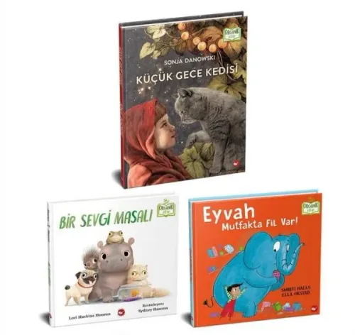 Hayvanları Seviyorum Organik Seti - 3 Kitap Takım (Ciltli)