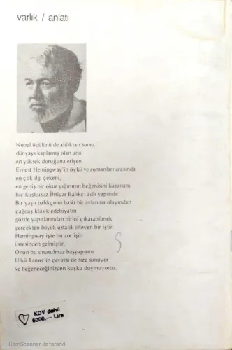 İhtiyar Balıkçı Ernest Hemingway Varlık %46 indirimli