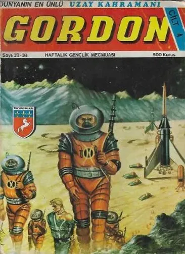Gordon Cilt 4 Sayı 13-16 Çizgi Roman - Haftalık Gençlik Mecmuası - İkinci El Kitap